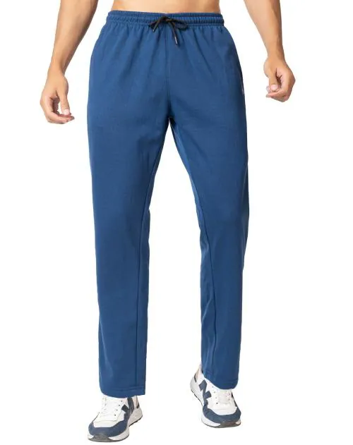 YHA Men's Regular fit Solid Indigo Lower