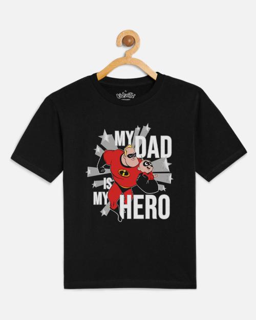 Kids Boys Disney Printed Black Tshirt