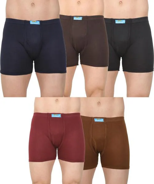 KANSAL Men's Cotton Trunks - 85cm (Pack of 5)
