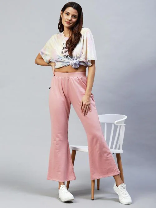 Buy Rigo Women Peach Bell Bottom Trouser Online at Best Prices in India