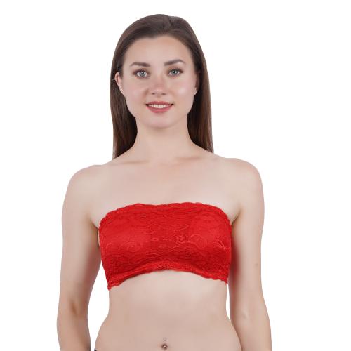 Buy VIHIRA Women Spandex Cotton Padded Non Wired Seamless Strapless