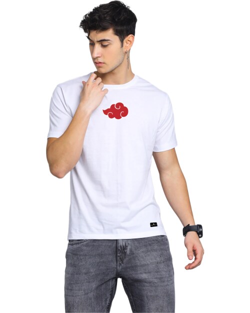 White - Large Unisex Akatsuki X Red-Madara Naruto Anime Tshirt TeesTheDay