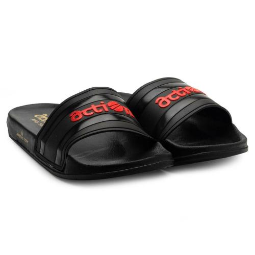 Action Black Flip Flops for Men