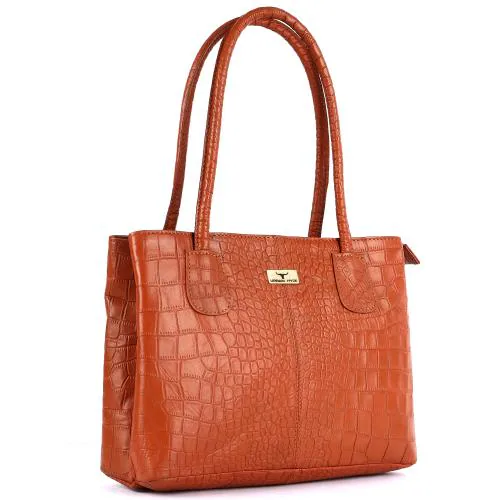 URBAN HYDE WOMEN | GENUINE LEATHER TOTE BAG (TAN)