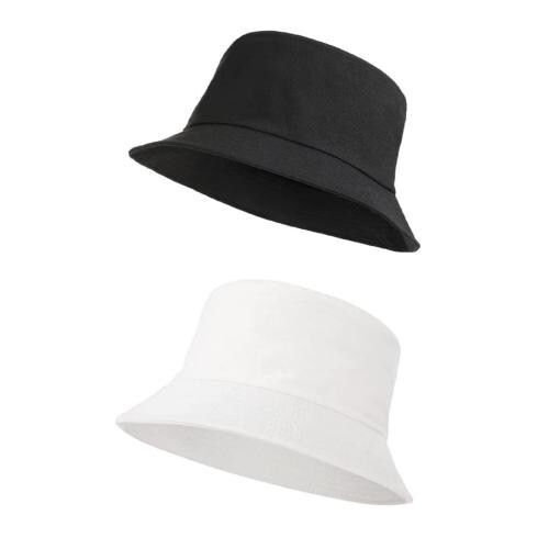 ATABZ White and black beach Bucket caps and hats for boys and girls