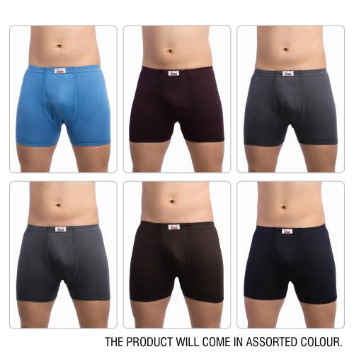 VIP Leader Men's Assorted Cotton Fine Pack of 6 Trunk