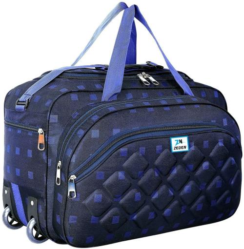 Buy Zeden Blue Nylon Duffel Bag With Wheels 60 L Online at Best Prices in India JioMart.