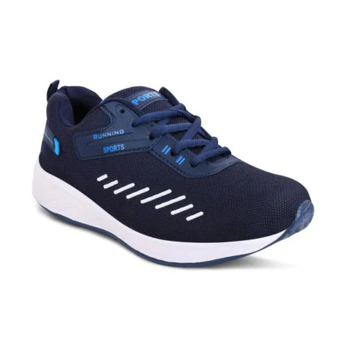 H Fashion Navy and Blue Sport Shoes For Men