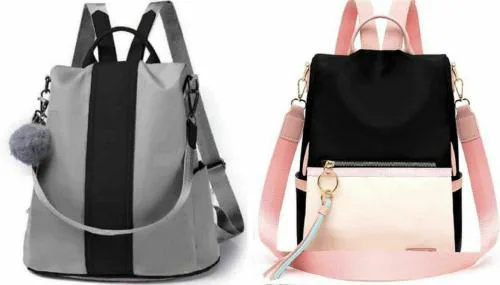 SAHAL FASHION Multicolor PU Waterproof Backpack 7 L (Pack of 2)