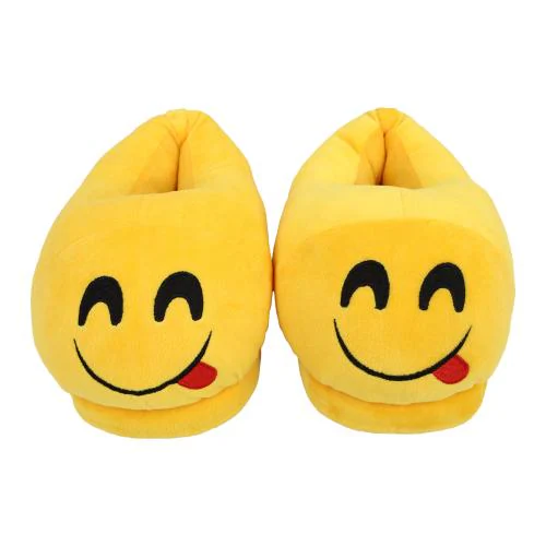 Qualtos Smiley Emoji Bedroom slipper for Women, Men, Kids Free Size