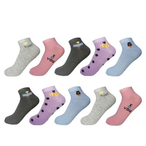 NAVISHA FASHION Ankle Socks for Women & Girls, Cotton Bamboo Socks for Running, Cycling & Gym, Odour Free Breathable Ultra Soft Pack of 10