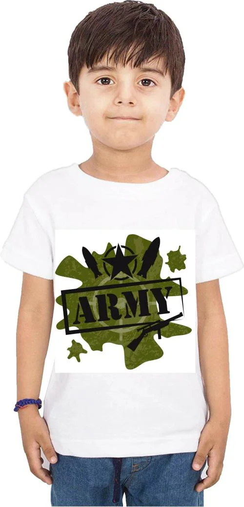 Crazyon Boys White Printed Pure Cotton T-Shirt (11 - 12 Years)