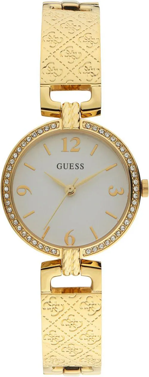 Guess Analog White Watch For Women (Gw0112L2)