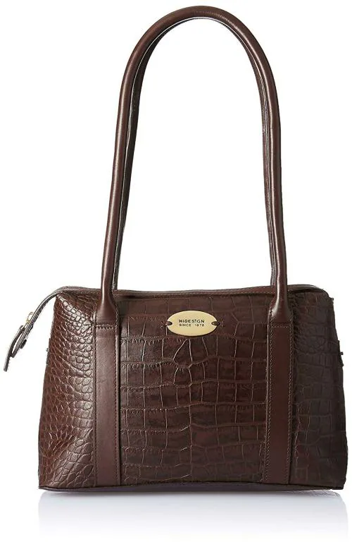 Hidesign Women Brown Genuine Leather Shoulder Bag