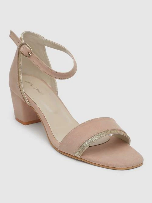 Marc Loire Women Solid Cream Block Heels