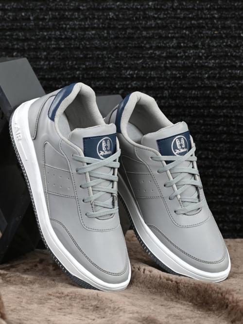 MR.WONKER Designer Casual Sneaker Shoes for Men (GREY)