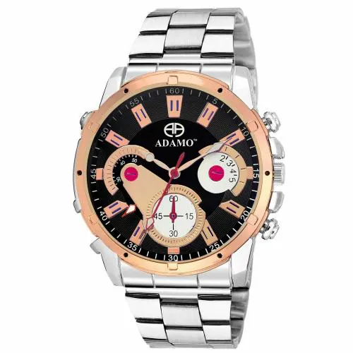 ADAMO Designer Black Dial Men's & Boy's Watch A315KM02