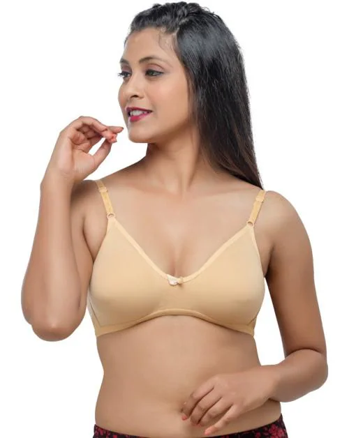DAISY DEE Women T-Shirt Non Padded Bra (Beige)