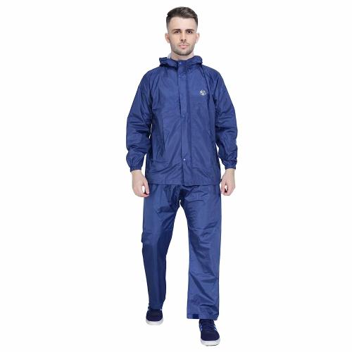 VARSHA Rainwear Hooded Raincoat for Men Light Weight For Bike Riders - 1302
