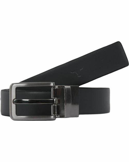 BULCHEE Men Casual Grey Genuine Leather Reversible Belt