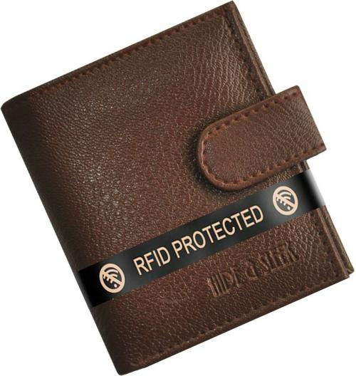 HIDE & SLEEK 15 Card Holder (Set of 1, Brown)