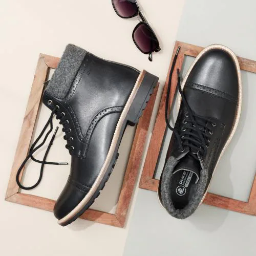 Duke Men High-Top Flat Boots