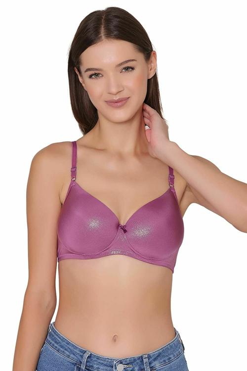 Bodyshell Purple Solid Padded Bra - 38