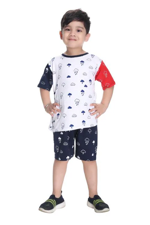 NEW GEN BOYS MULTICOLOR 100% COTTON PACK OF 1 T-SHIRT & PANT