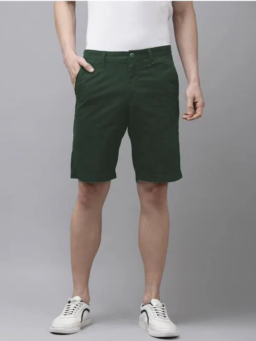 Buy Sarona Solid Men Dark Green Chino Shorts Online at Best Prices in India JioMart.