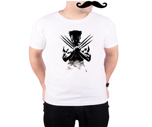 Mooch Wale Wolverine Vector Art White Quick-Dri T-shirt For Men - White, XL