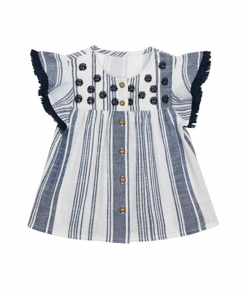 Mothercare Girls White Cotton Printed T-shirt