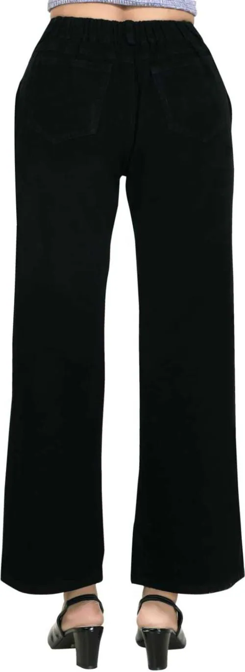 Ddm Clothing Women Black, Light Blue, Dark Blue Denim Flared Jeans (32)