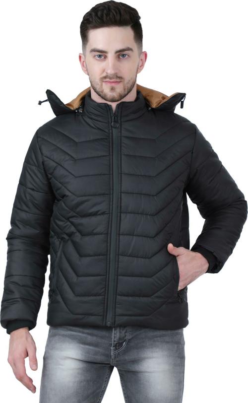 Buy AD & AV Men Black Solid Nylon Single Jacket Online at Best Prices ...