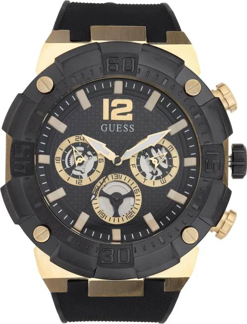 Guess Analog Black Watch For Men And Women (Gw0264G3)