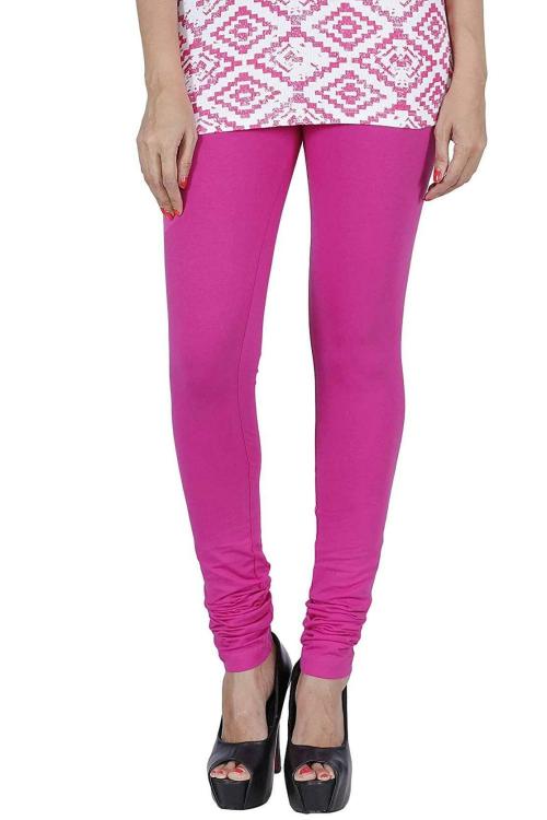Buy Feather Soft Women Lilac Cotton Leggings (M) Online at Best Prices