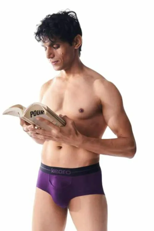 Kearo Men's Underwear A100 Modal Briefs with Fly