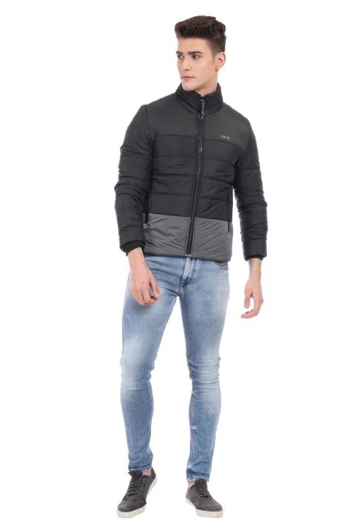 Buy Men's Solid Regular Fit Winter JacketBlack Online at Best Prices