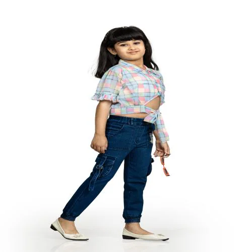 Burbn Girls Pink Top Bottom set