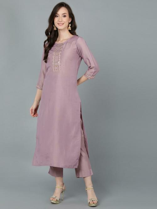 Vaamsi Women Poly Silk Yoke Design Kurta
