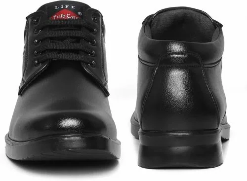 Field Care Men Lace-Ups Formal Shoes (Black) - 11 UK