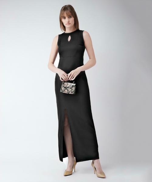 Mirapari Fashion Women Empire Waist Dark Blue, White, Black Dress-XL