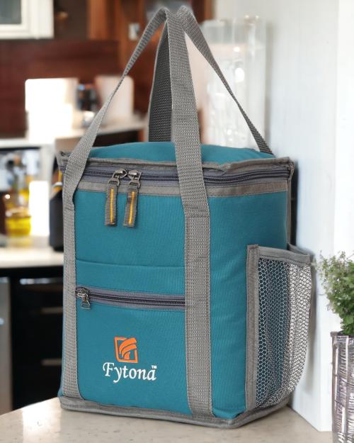 Fytona Lunch Tiffin Bag For School Office Picnic Travel Waterproof Lunch Bag (Sky Blue, 7 L)