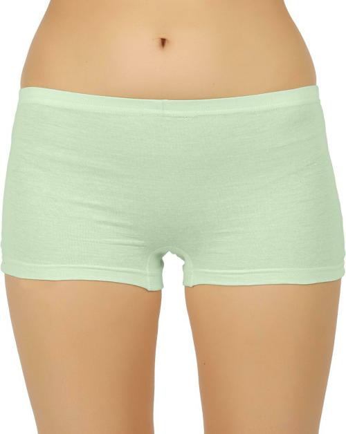 Vaishma Women Light Green Solid Cotton Blend Panty