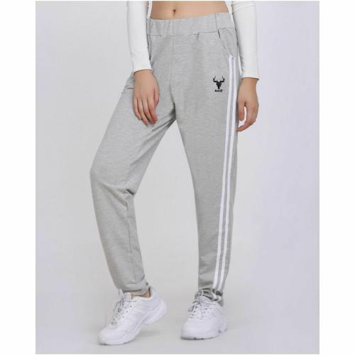 BTMZ Comfortable Women's Track Pants Elastic Waist, Breathable Fabric, Great for Sports and Yoga | Grey | Size-XL