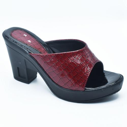 IndiForce Red Heeled Sandals for Women