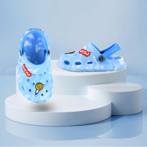ONFEET Kids Stylish Dailywear Comfortable, Lightweight, Anti-Skid Anti-Slip Casual Skyblue Sandals/Flip Flop Slippers with Adjustable Sling Back Closure, Size-7C