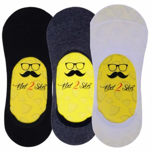 N2S NEXT2SKIN Men's Cotton Hidden Loafer No Show Invisible Socks with