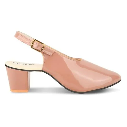 AN DREAM Fashion Women Pump Block Heel Stylish Bellies for Women's Office, Party, Wedding Formal Shoes for Girls