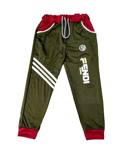 CUBIHEXA Boys Dark Green Self Design Dri Fit Track Pants 5 to 6 Years