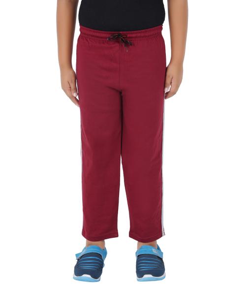 SAN TEE Track Pant For Boys (Red, Pack of 1)(10-11years)